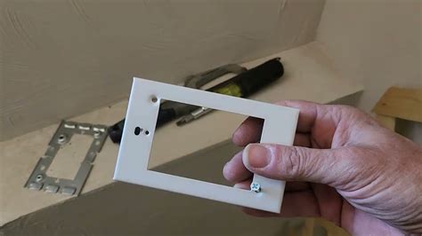 how to fix protruding electrical box|protruding electrical box plate cover.